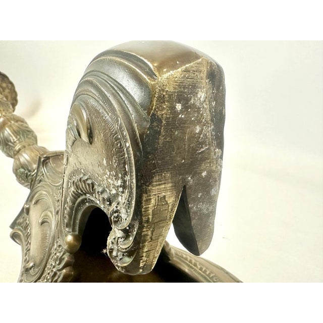 Large French Bronze Altar Candlestick, 19th Century For Sale - Image 12 of 18