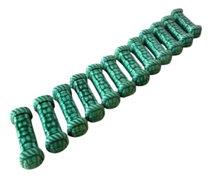 Vallauris Green Ceramic Knife Holders, 1960s, Set of 12