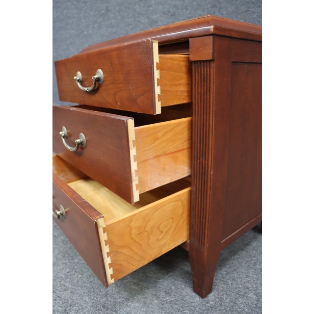 Ethan Allen Maison Collection Solid Cherry 3-Drawer Nightstand For Sale - Image 10 of 10