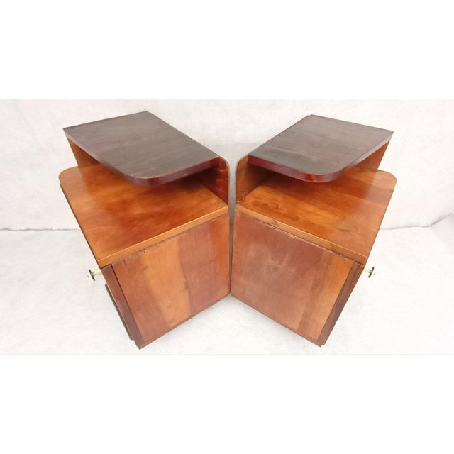 Art Deco Bedside Tables by Jindrich Halabala, 1940s, Set of 2 For Sale - Image 13 of 18