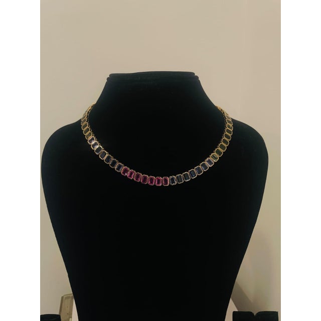 GEMSTONE DETAILS Gold Purity: 18K Solid Gold MULTI SAPPHIRE WEIGHT: 74.67 CTS 18K GOLD NET WEIGHT: 28.99 GRAMS GROSS...