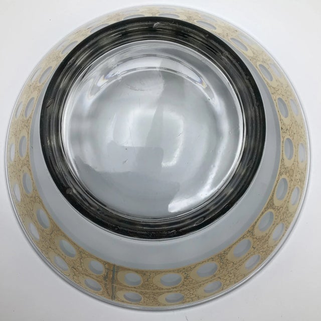 Culver Gold and Emerald Green Bowl and Platter - Set of 2 For Sale In Sacramento - Image 6 of 13