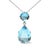 This sparkling 18k white gold pendant necklace is a perfect November gift with two topaz birthstones. The bail consists of...