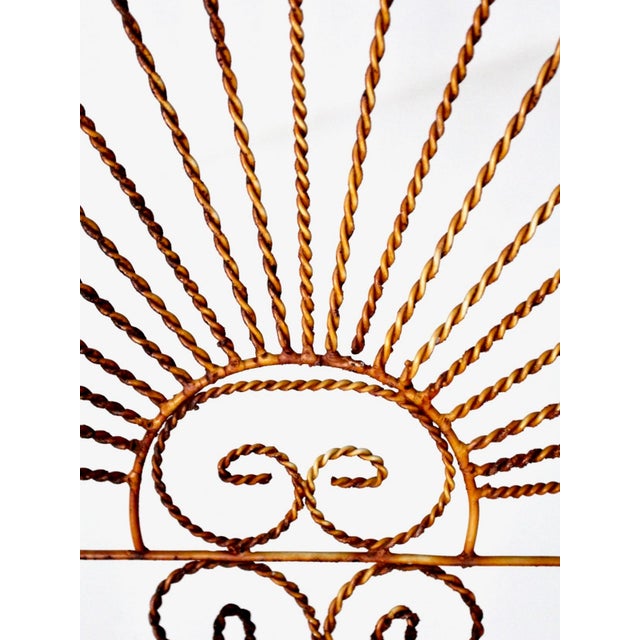 Antique Wrought Iron Peacock Garden Furniture Collection of 4 For Sale - Image 6 of 12