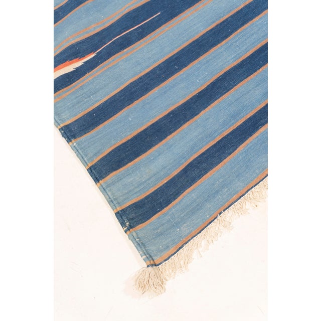 Antique Indian Dhurrie Rug 11'6 X 22' For Sale In New York - Image 6 of 12