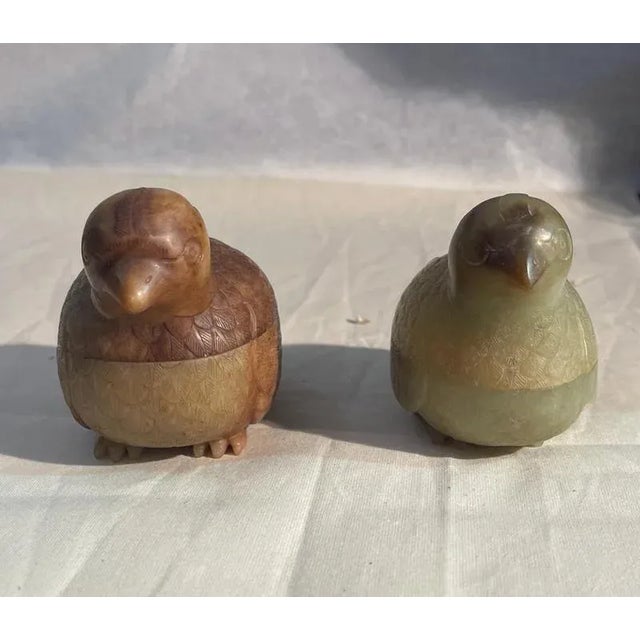 Jade Bird-Shaped Boxes, 1800s, Set of 2 For Sale - Image 9 of 9