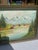 1990s 1990s Gold and Green Framed Riverside Painting With Colorful Foliage and Mountains For Sale - Image 5 of 8