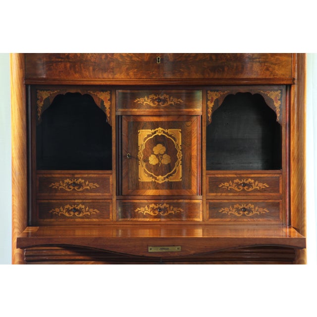 Danish Secretaire in Walnut, 1890s For Sale - Image 3 of 18
