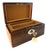 Antique Rosewood Jewelry Box With Lock and Key For Sale