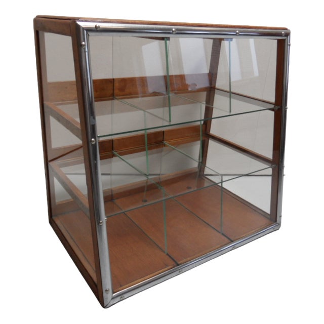Vintage Dutch Bakery Display Cabinet, 1930s For Sale