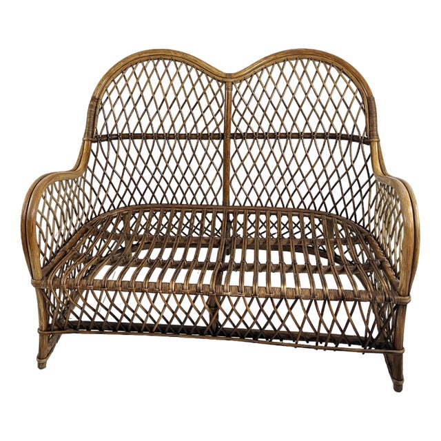 Mid-Century Bamboo Sofa, 1960s For Sale