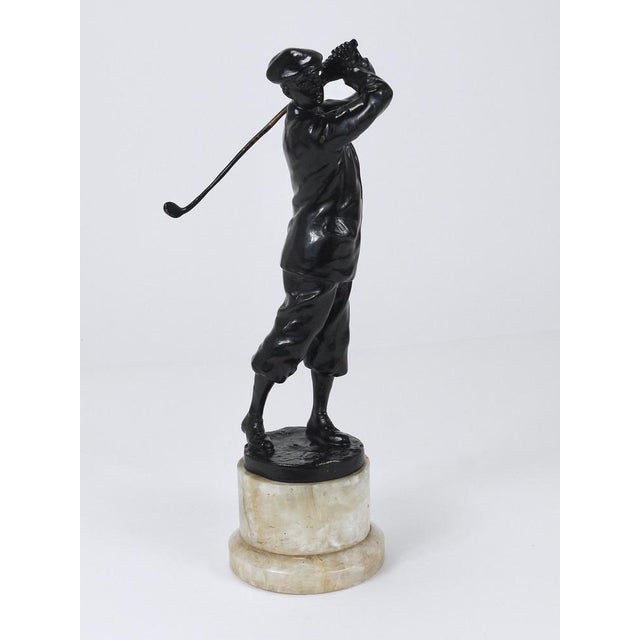 Golf Player Harry Vardon Bronze Statue by Richard Thuss, Vienna, 1925 For Sale - Image 16 of 18