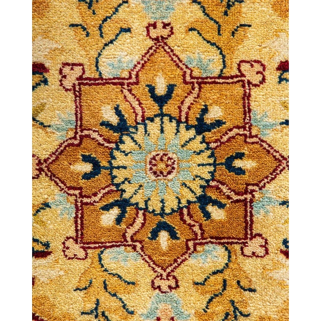 Traditional Mogul, One-of-a-Kind Hand-Knotted Area Rug - Red, 8' 2" x 10' 3" For Sale - Image 3 of 8