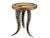 Mid 20th Century Antelope Horns Tripod Pedestal Display Stand For Sale - Image 4 of 11