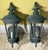 Timeless Elegance: Pair of Antique Verdigris Brass Wall Lanterns For Sale - Image 10 of 12