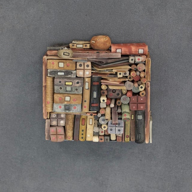 Guy Deltour, Wall Sculptures, 2000s, Mixed Media, Set of 4 For Sale - Image 6 of 11