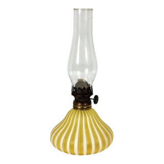 1930s Murano DeVilbiss Perfume Bottle Miniature Oil Lamp Marriage For Sale