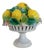 Vintage Italian Majolica Lemon Pedestal Topiary For Sale
