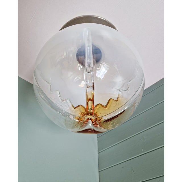 1970s Large Murano Glass Ceiling Light from Mazzega, Italy, 1970 For Sale - Image 5 of 18