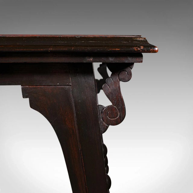 Wood 1880s Antique Victorian English Occasional Table For Sale - Image 7 of 10