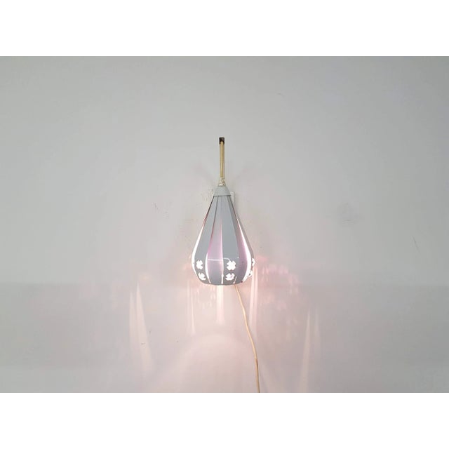 White Wall Lamp by Werner Schou, 1960s For Sale - Image 4 of 9