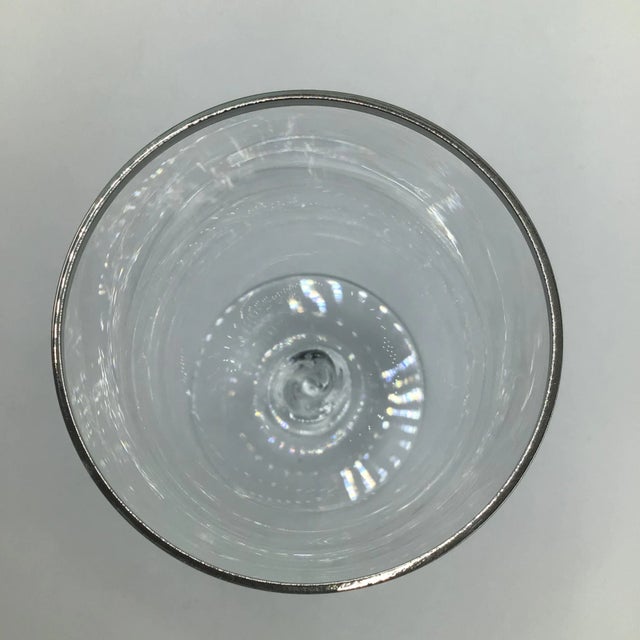 Platinum Rim Cocktail Glasses-Set of 4 For Sale - Image 10 of 12