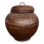 Vintage Handwoven Lidded Basket, Extra Large Storage Vessel For Sale