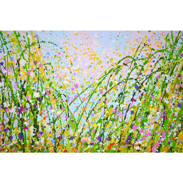 Summer. Flower Field 2.Modern Original Hand Painting. For Sale - Image 4 of 12