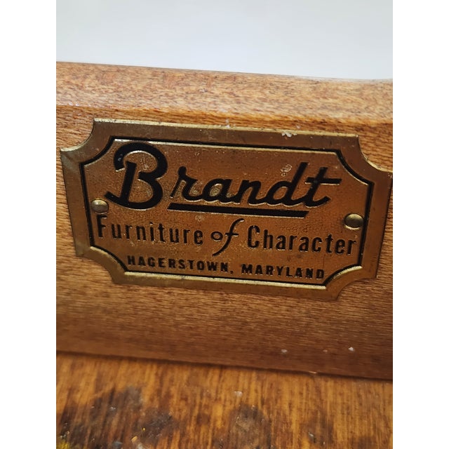 Mid-Century Modern Brandt Mid 20th Century Drop Leaf Cart Table For Sale - Image 3 of 7
