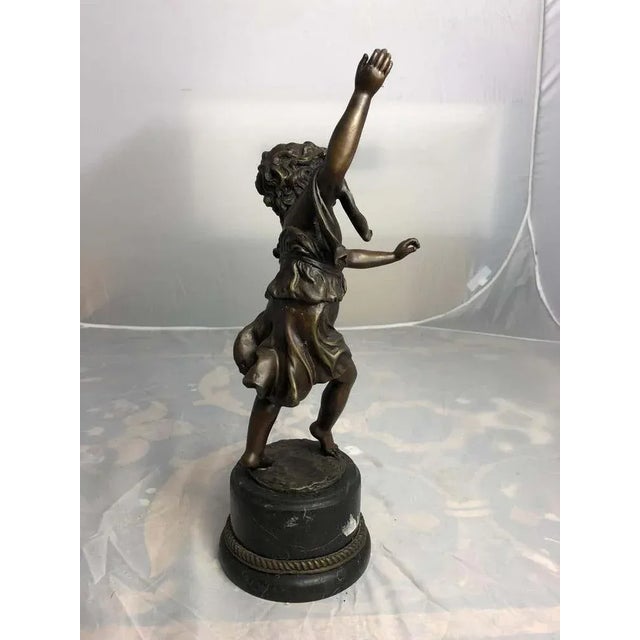 Dancing Child in Bronze, 20th Century For Sale - Image 3 of 10
