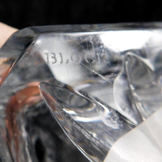 1950s 1950s Block Cut Crystal Whiskey Decanter in Olympic For Sale - Image 5 of 6