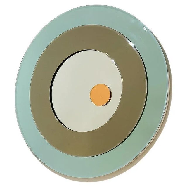 Vintage Round Mirror, Italy, 1980s For Sale - Image 8 of 8