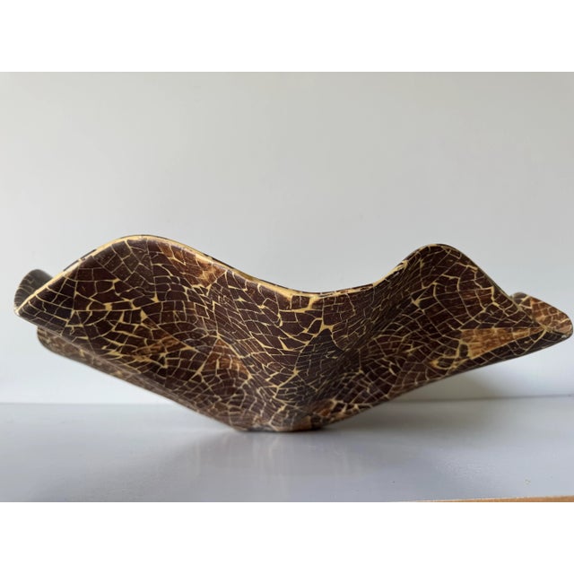 Mid-Century Modern Large - 1980s Vintage Organic Cococnut Shell Sculptural Bowl/Sold For Sale - Image 3 of 12