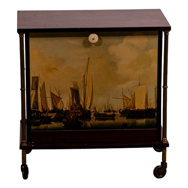 Mid-Century Modern French Bar Cabinet, 1970 For Sale