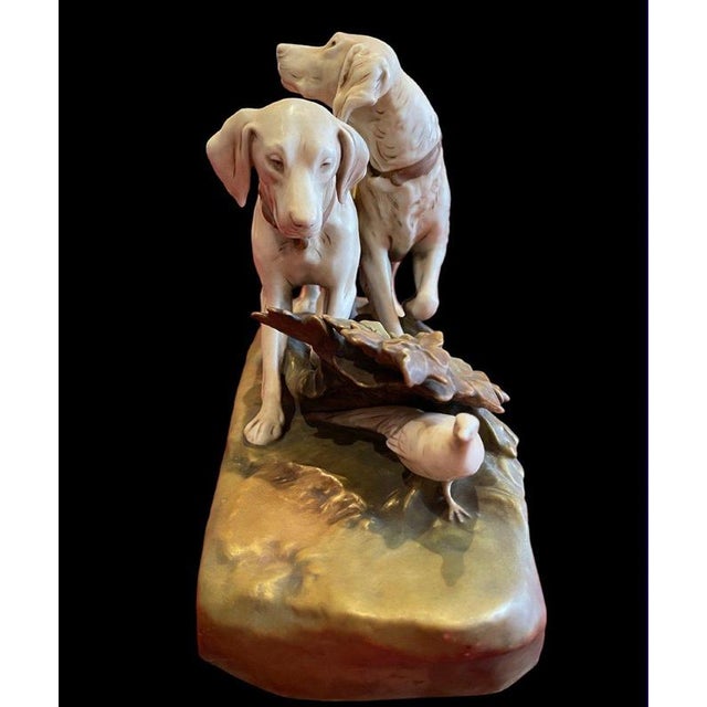 Setter & Pointer Pheasant Hunting from Royal Dux For Sale - Image 4 of 11