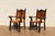Set of 6 Spanish Revival Carved Wood & Tan Leather Dining Chairs For Sale - Image 12 of 18