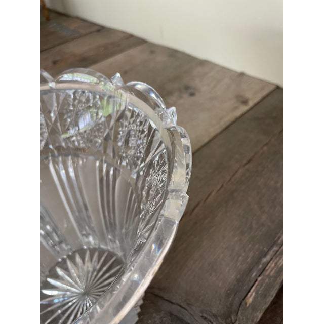 Cut Crystal Vase, 1950s For Sale - Image 6 of 10