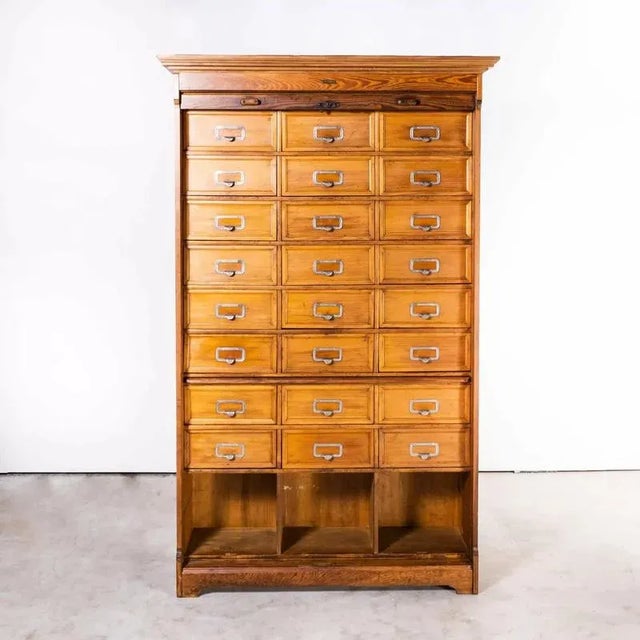 Vintage Tambour Front Drawer Cabinet from Stolzenberg, 1940s For Sale - Image 9 of 15