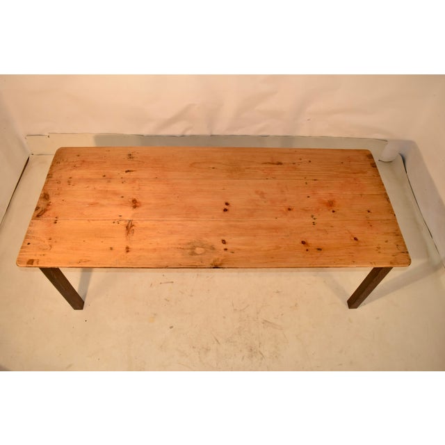 Late 19th Century Oak and Pine Farm Table For Sale - Image 4 of 8