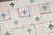 1900s Portuguese Large Antique Fleur-De-Lis & Plain White Tiles Set of 77 For Sale - Image 4 of 18