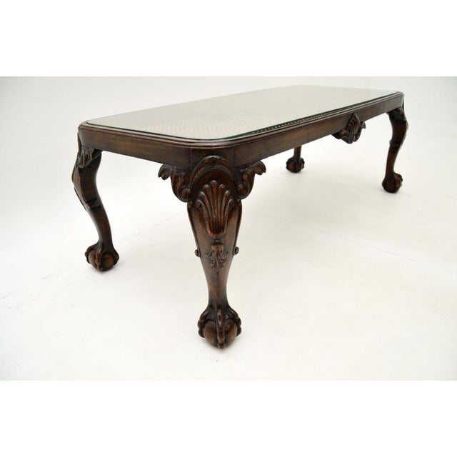 Antique Walnut Coffee Table, 1900s For Sale - Image 6 of 8