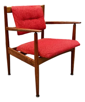 Jens Risom Model C-160 Walnut Armchair