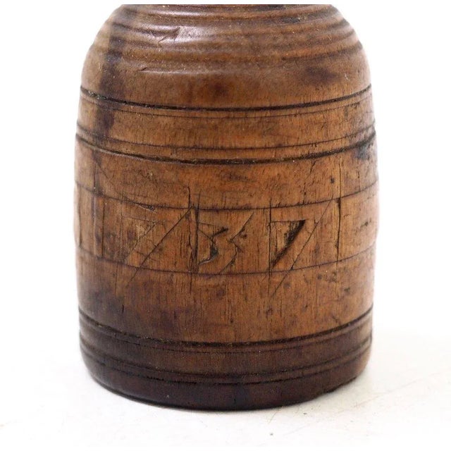 Antique Gold or Silver Fruitwood Weight, 1737 For Sale - Image 5 of 8