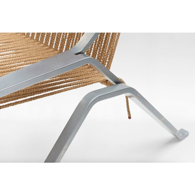 Vintage Beige Flagline PK 25 Chair by Poul Kjærholm for Fritz Hansen, 1950s For Sale - Image 5 of 9