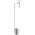 Kelly Wearstler by Visual Comfort Signature Melange 52" Floating Disc Floor Lamp in Polished Nickel with Alabaster For Sale