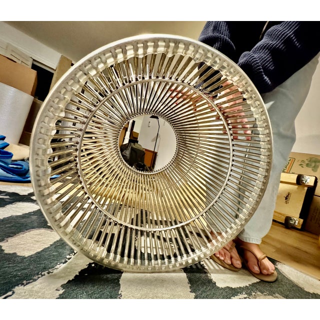 Silver Mid-Century Modern Nickel and Glass Dining Table Attributed to Warren Platner for Knoll For Sale - Image 8 of 8
