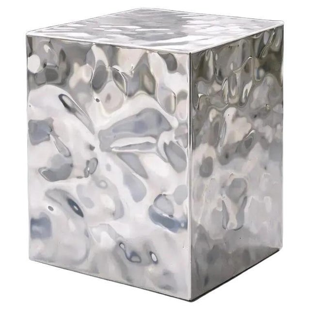 Aura Sculptural Metal Pedestal by Veliento For Sale - Image 6 of 6