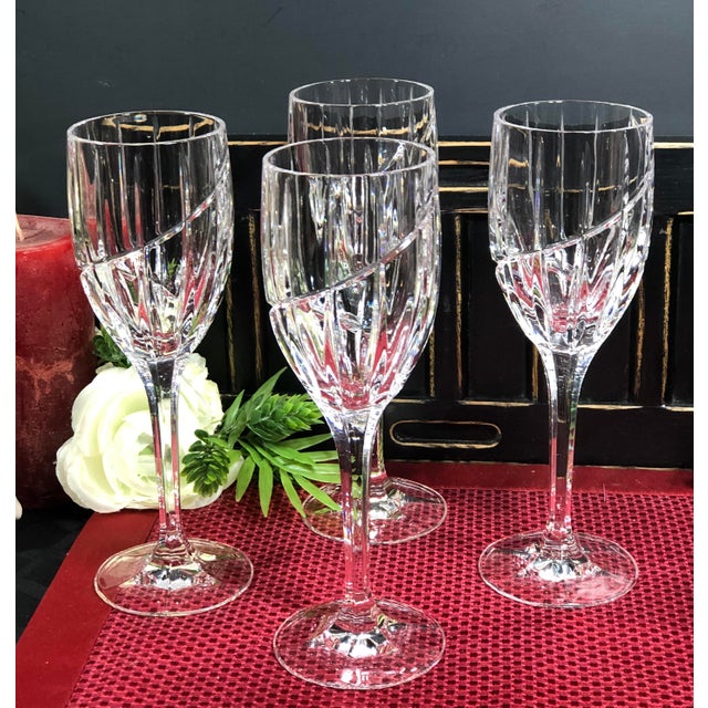 Mikasa Uptown Vintage Crystal Water Glasses Set of 4 Chairish