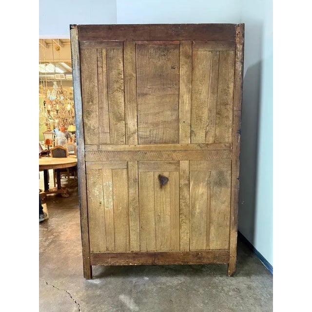 19th Century Napoleon III Painted Armoire, Glass Doors, French Design For Sale In Los Angeles - Image 6 of 16