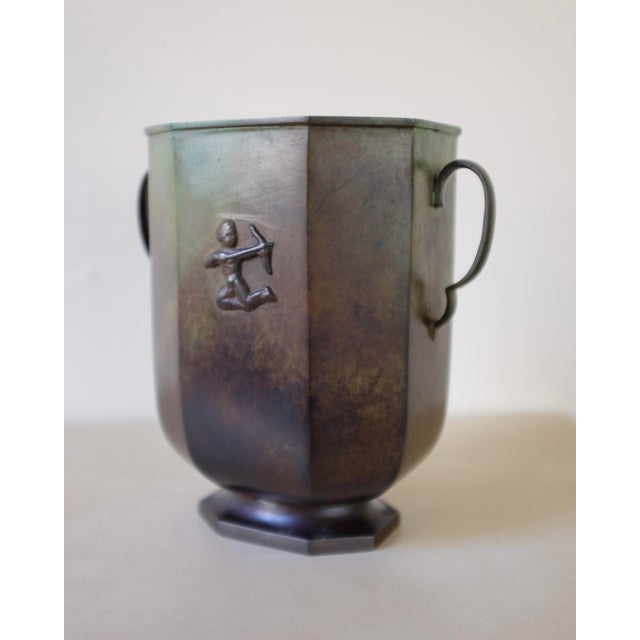 Swedish 1930s Bronze Vase by Jacob Ängman For Sale - Image 4 of 8